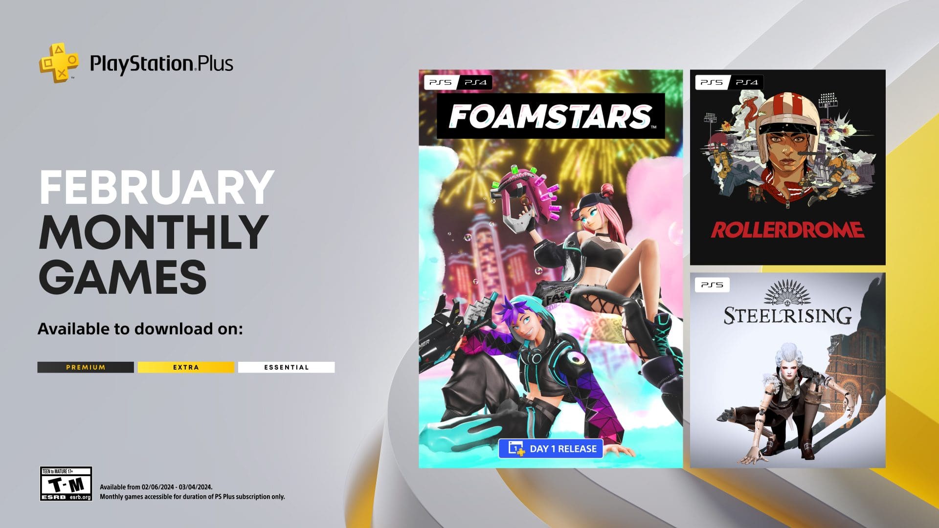 PlayStation Plus Monthly Games February 2024 - PS4 & PS5