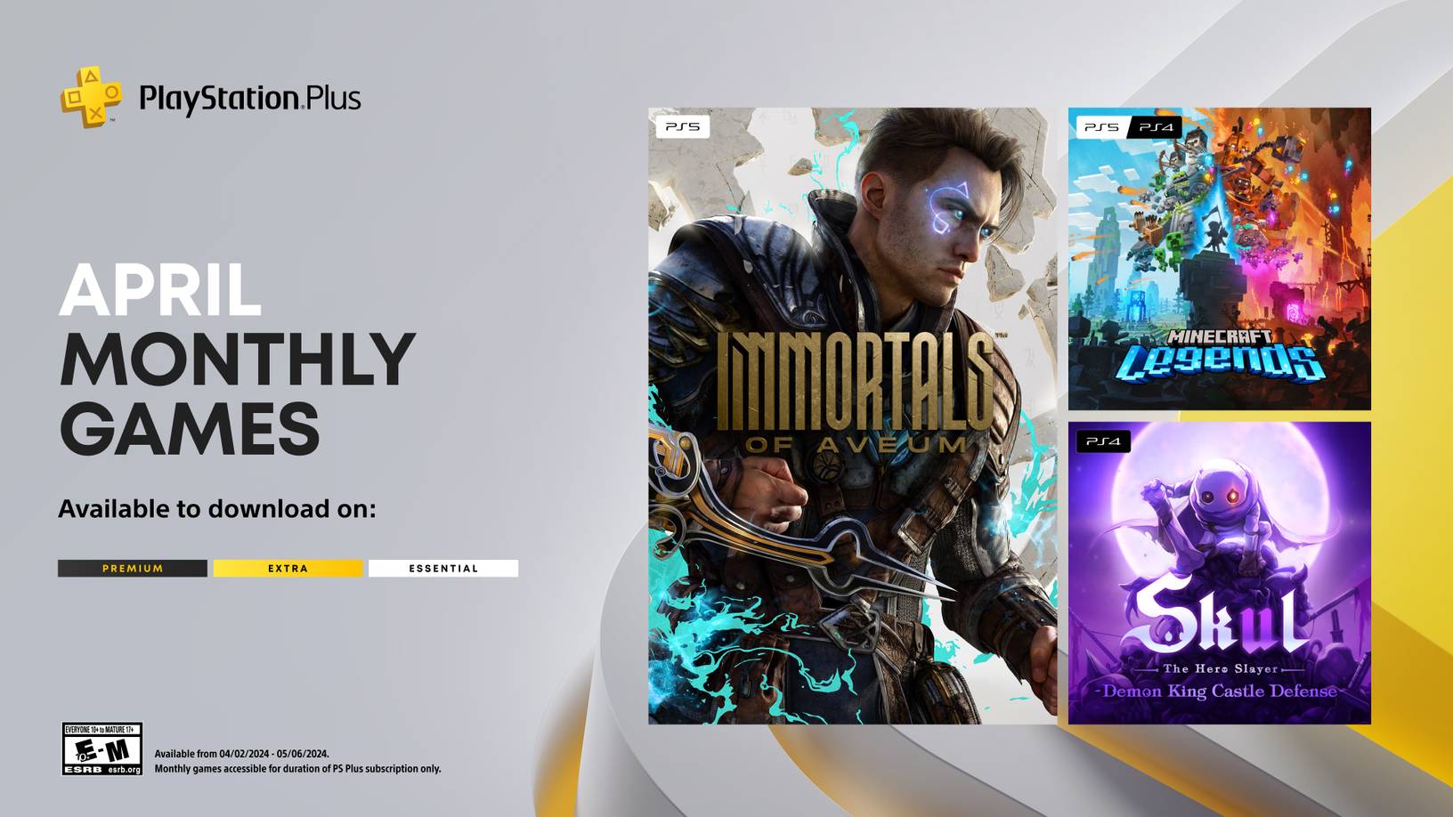 PlayStation Plus Monthly Games for April