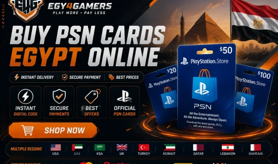 Buy PSN cards Egypt